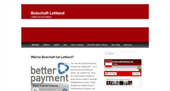 Desktop Screenshot of botschaft-lettland.de